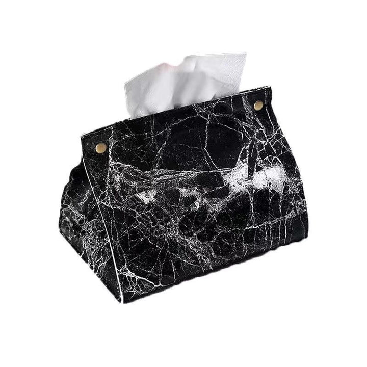 Stylish Marble Pattern Tissue Box Holder