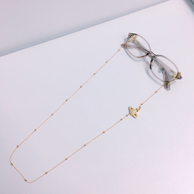 Fashionable glasses holder chain with decorative beads Stornfield