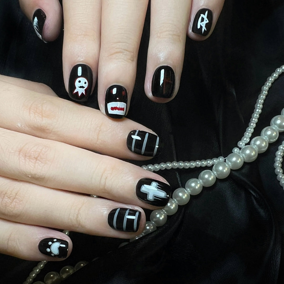 Artistic Themed Press-On Nail Art Set 1790745584