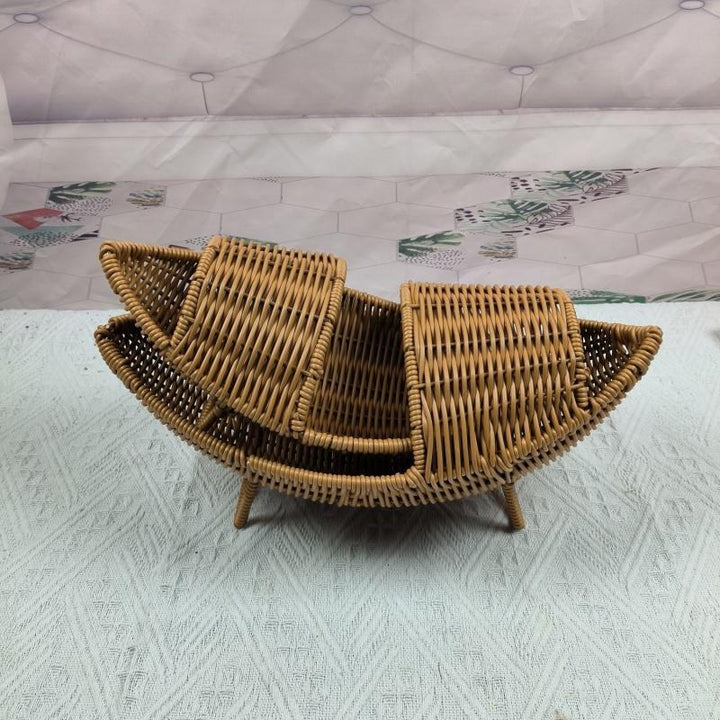 Decorative Woven Boat-Shaped Basket Stornfield