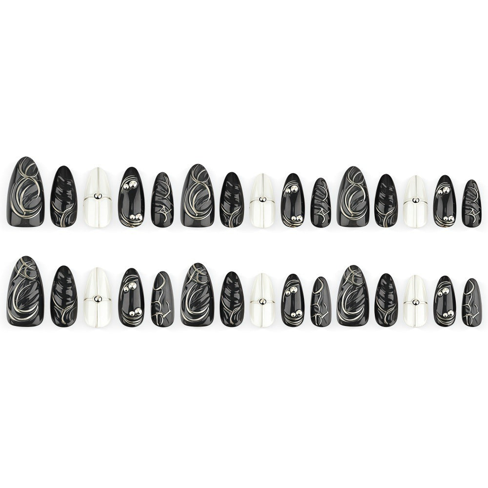 Artificial nails with futuristic design Stornfield