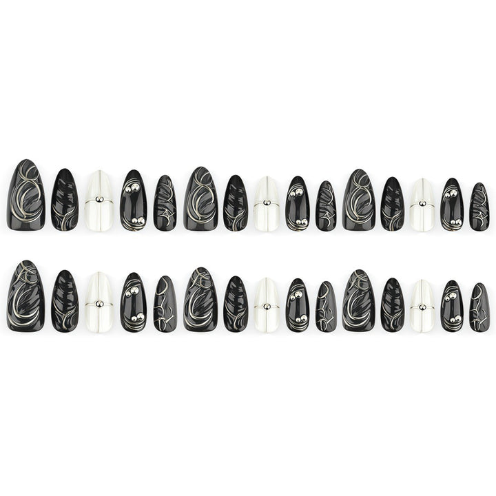 Artificial nails with futuristic design Stornfield