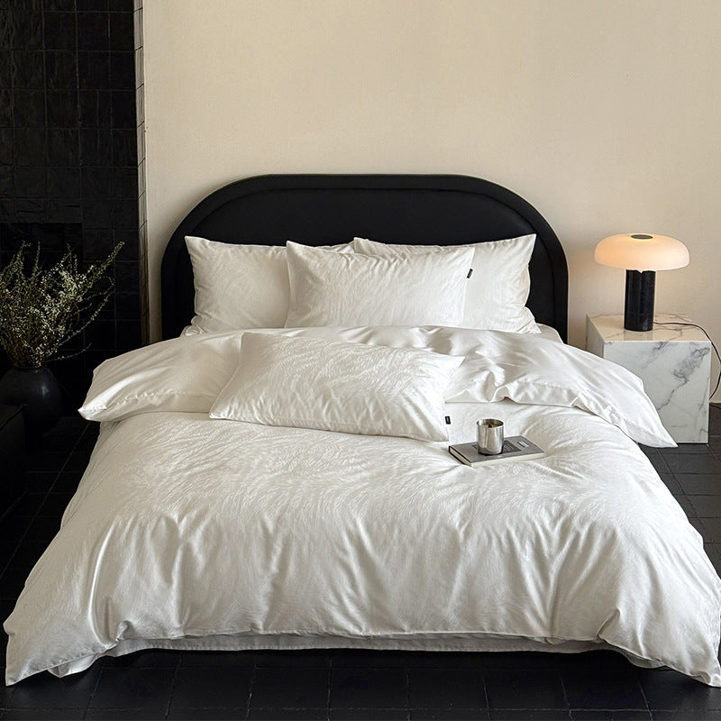 Washed Cotton Sateen Duvet Cover Set with Pillowcases