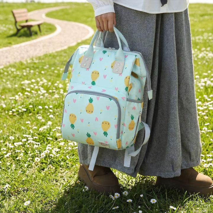 Playful Pineapple Print Diaper Backpack Stornfield