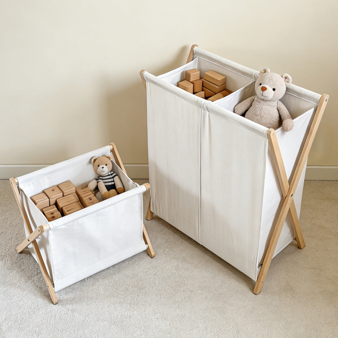Modern laundry basket with folding frame Stornfield