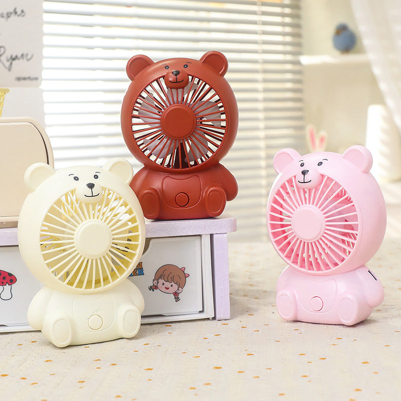 Unisex portable table fan bear shape with USB connection Stornfield