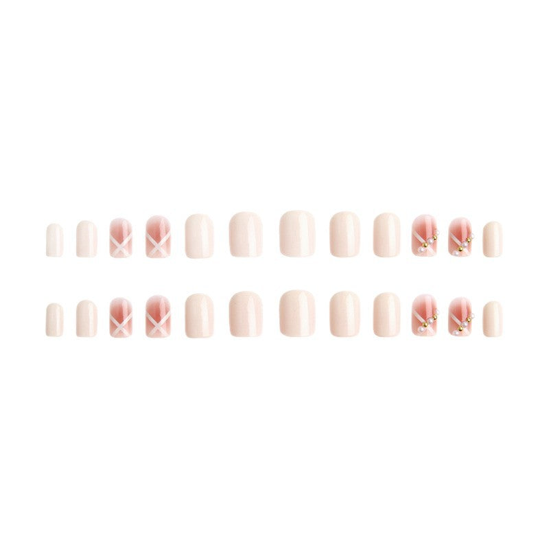 Acrylic nail set with elegant and playful design Stornfield