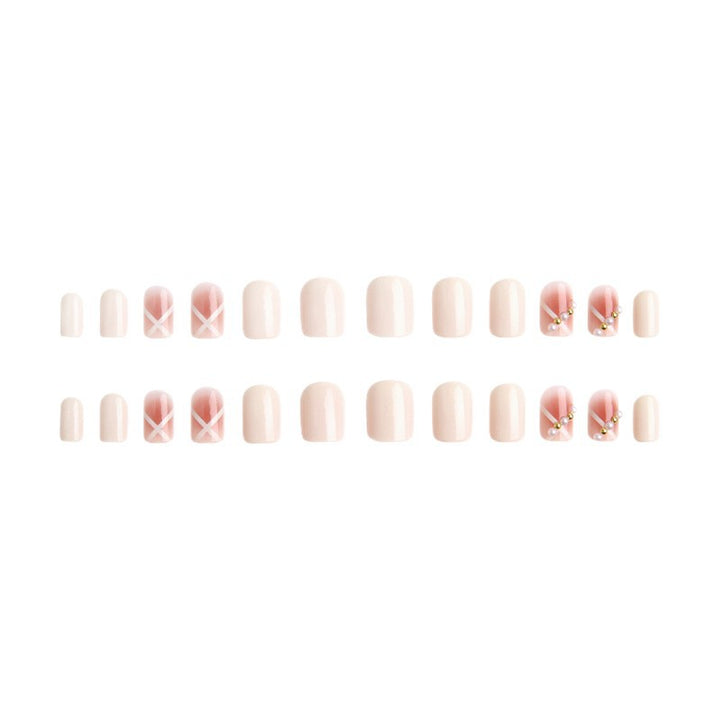 Acrylic nail set with elegant and playful design Stornfield