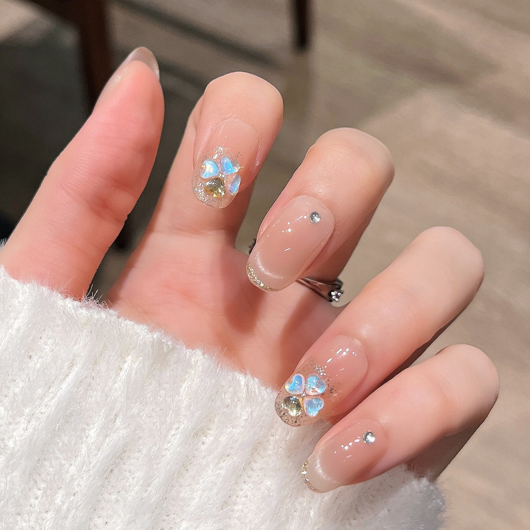 Decorative Floral Press-On Nail Art Stornfield