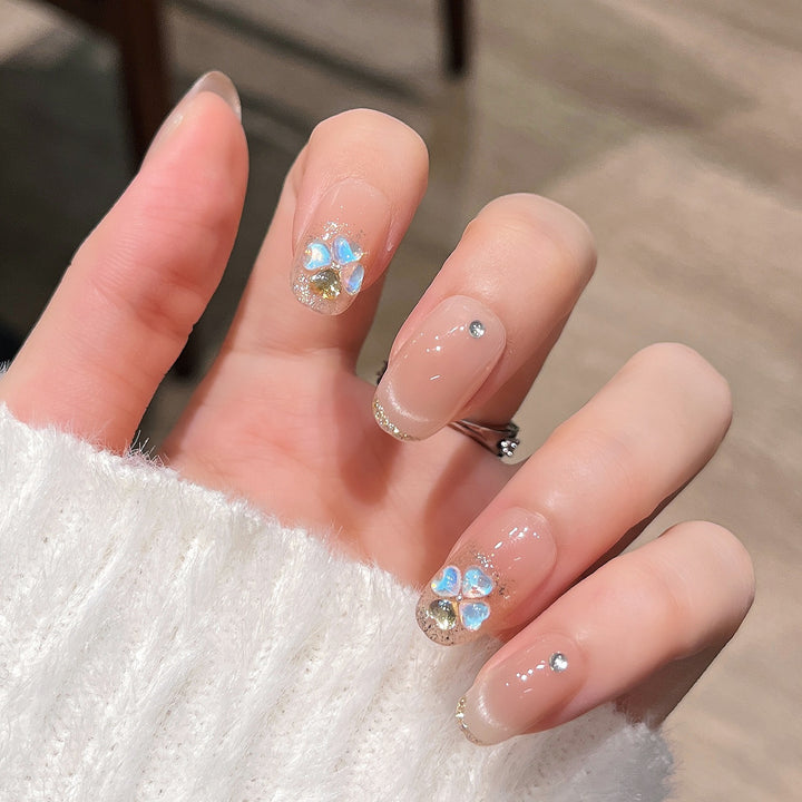 Decorative Floral Press-On Nail Art Stornfield