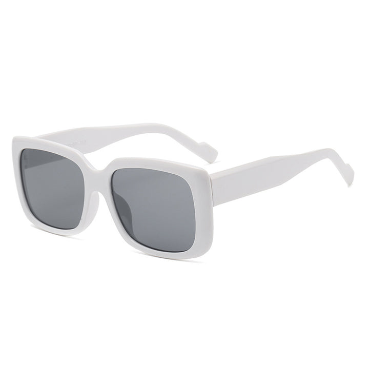 Women's fashionable square sunglasses with transparent frame and innovative design Stornfield
