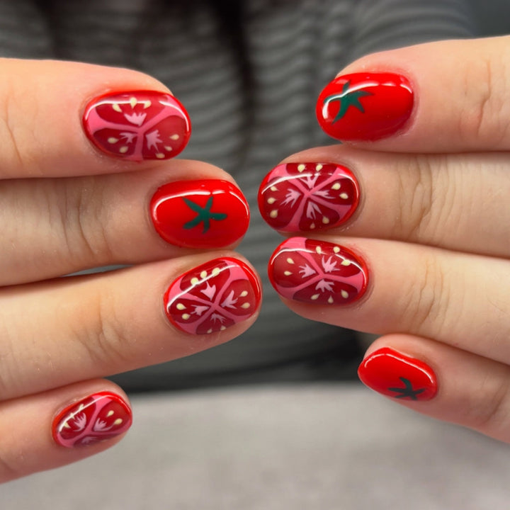 Nail art set with floral and creative design Stornfield