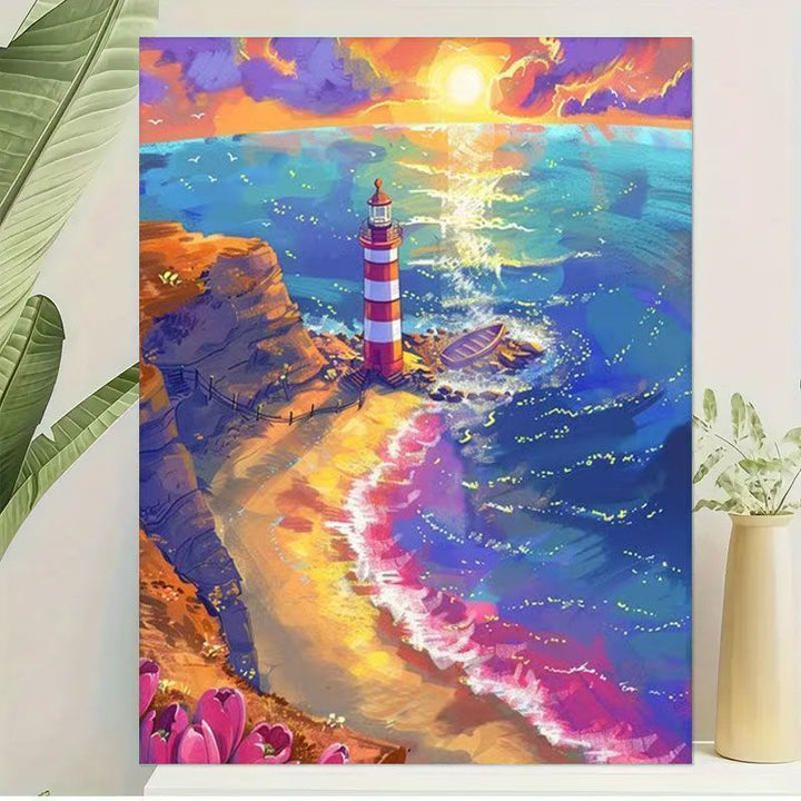 Scenic Lighthouse Canvas Wall Art Stornfield