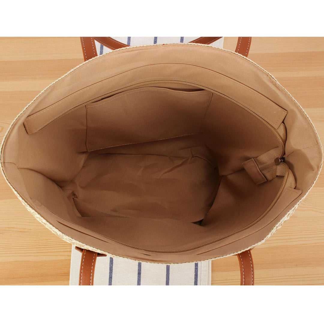 Beach bag with refined leather accents Stornfield