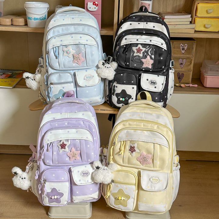 Playful Star-Embellished Backpack Stornfield