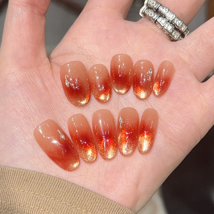 High-quality artificial nails with ombre effect Stornfield