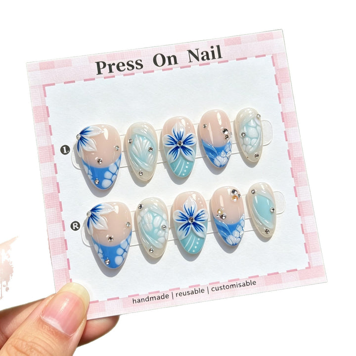Artistic Decorative Press-On Nails