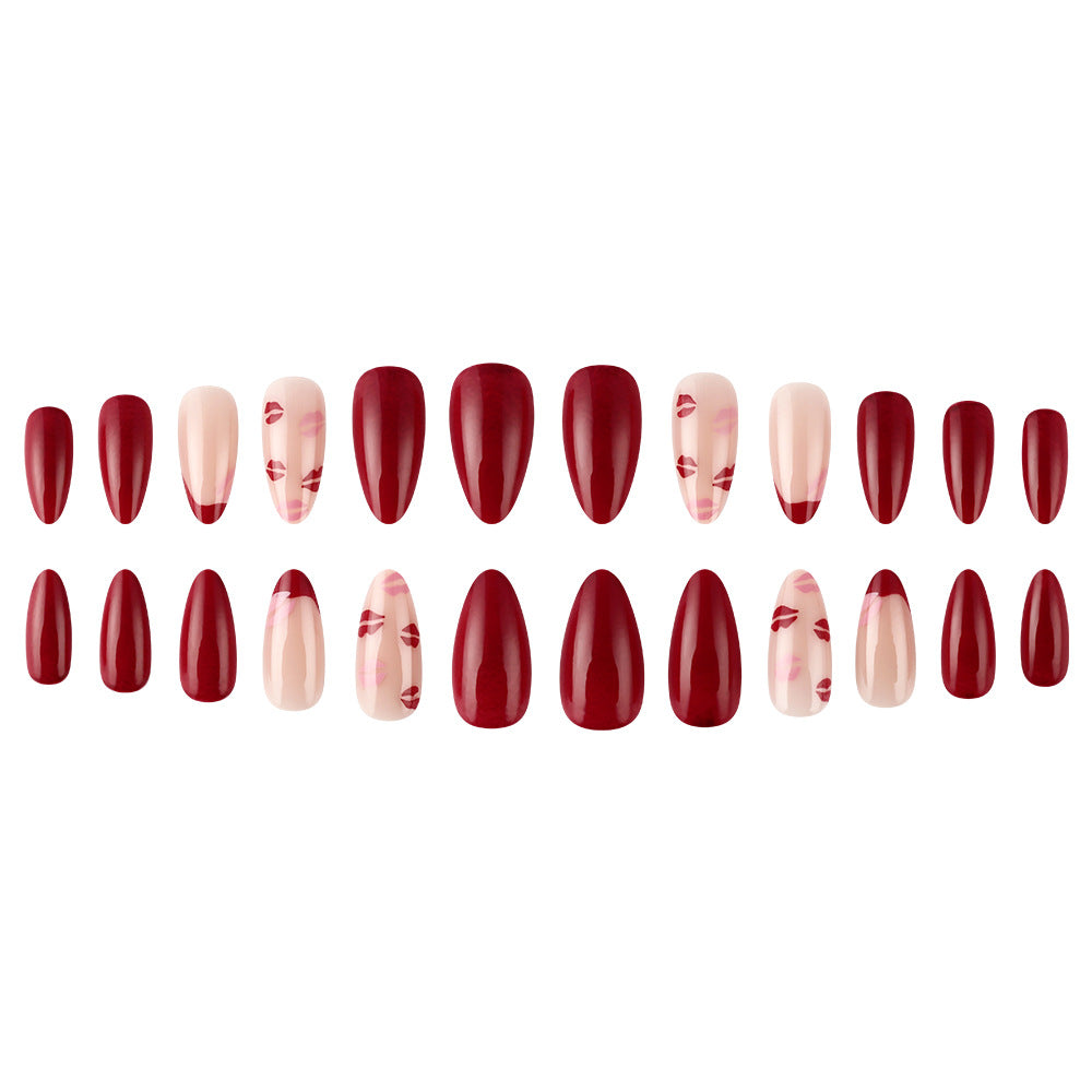 Kiss-Embellished Press-On Nail Set Stornfield