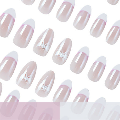 Elegant Floral French Tip Nail Enhancements Stornfield