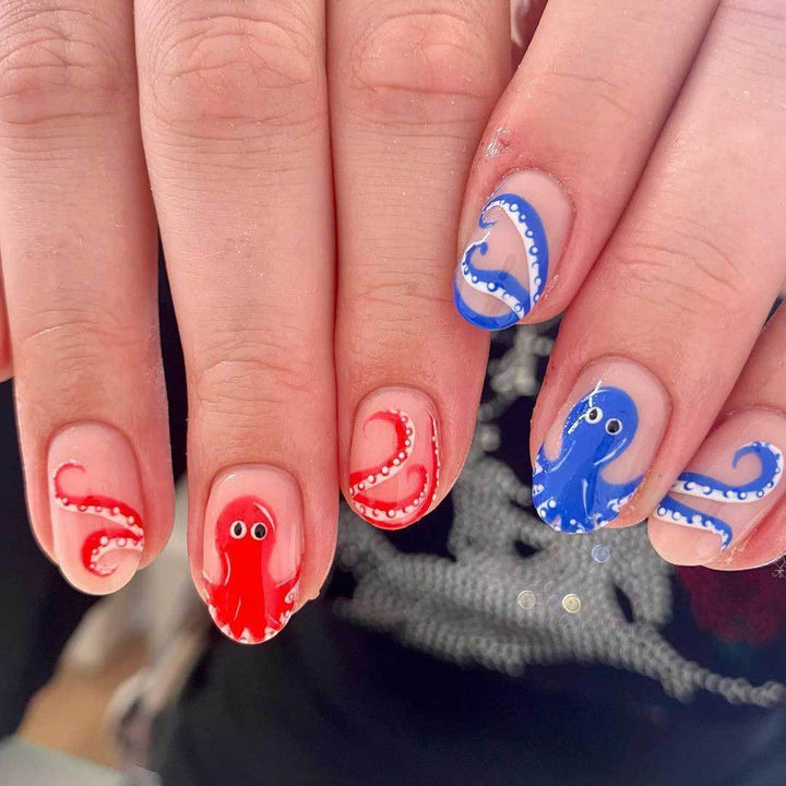 Creative Octopus Nail Art