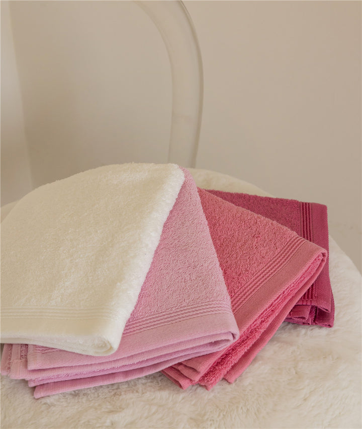 Plush Cotton Bath Towel Set with High-Absorbency Quick-Dry Weave