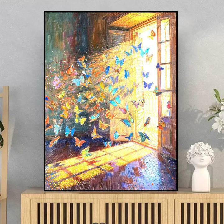 Butterfly-Inspired Dreamy Canvas Art Stornfield