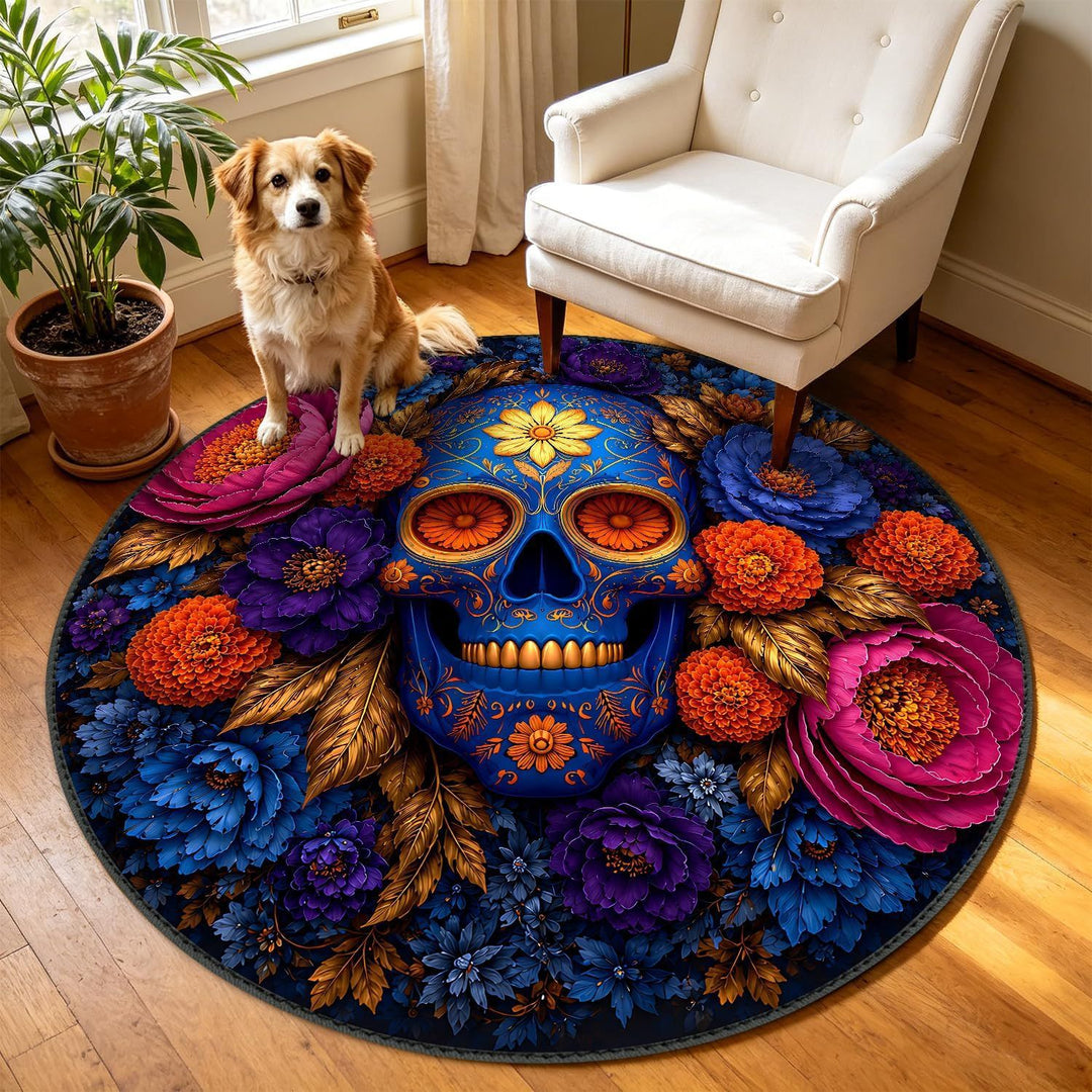 Ornate Round Area Rug