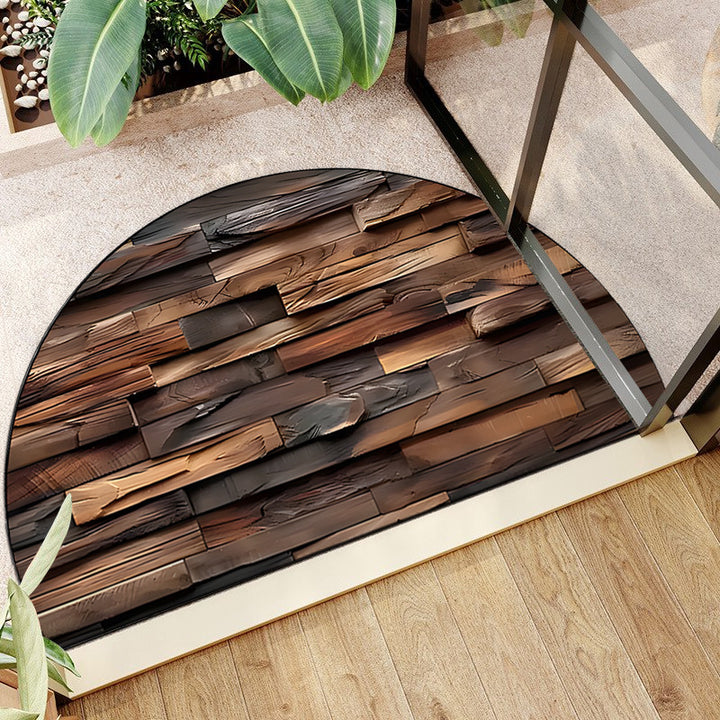 Textured Wooden Plank Doormat Stornfield