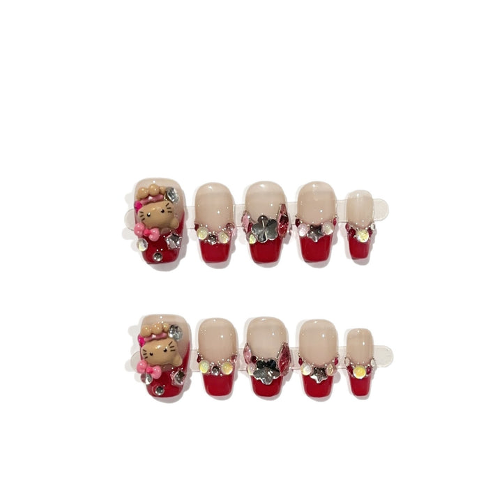 Decorative Press-On Nail Art Set