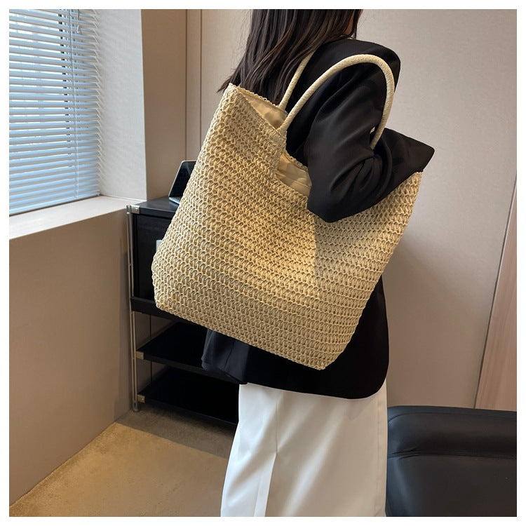 Handmade ven Straw Tote Bag Stornfield