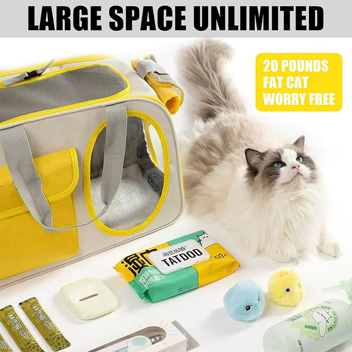 Pet carrier bag with breathable compartments Stornfield