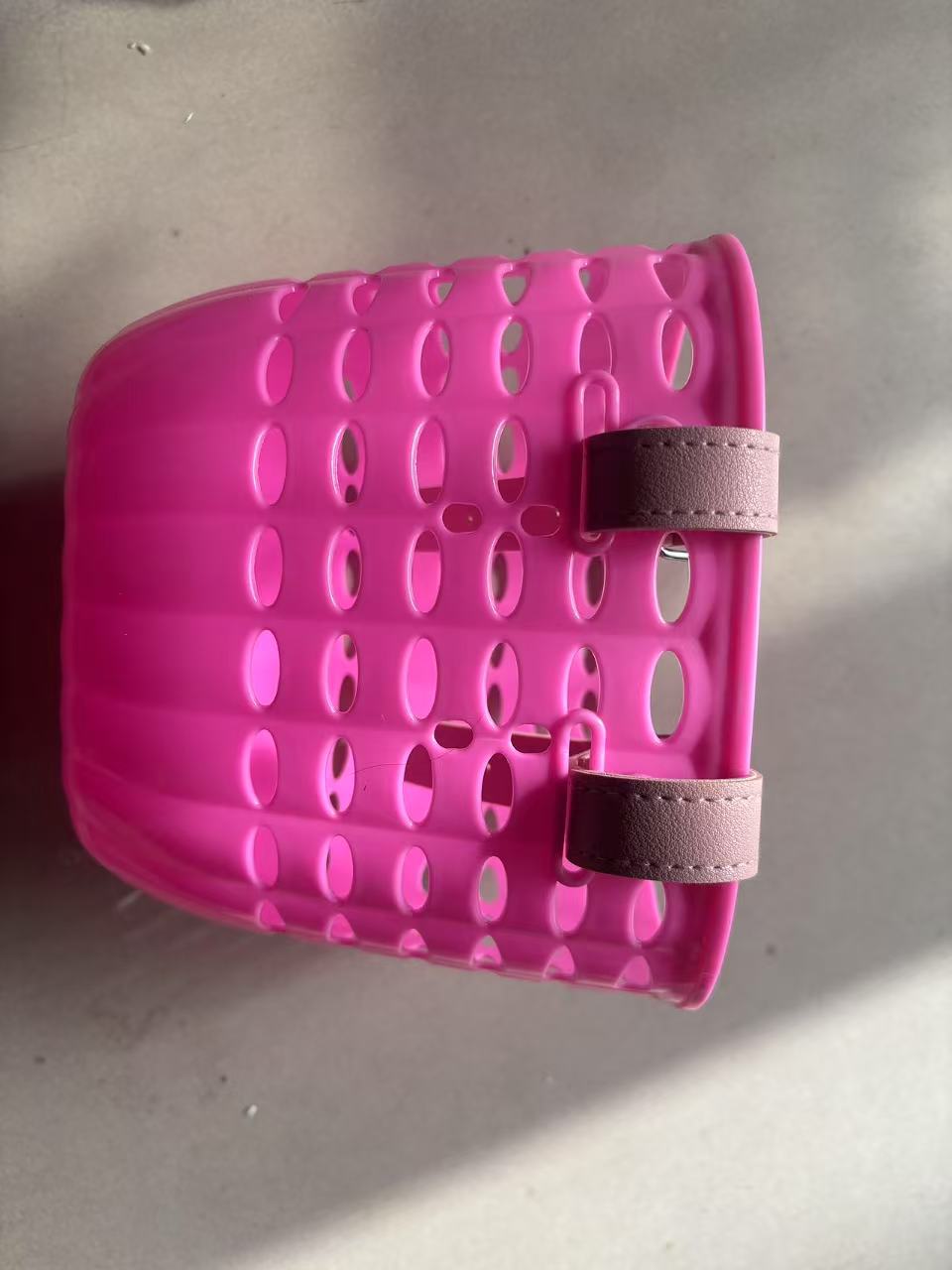 ventilated hanging storage basket with dual strap attachment Stornfield