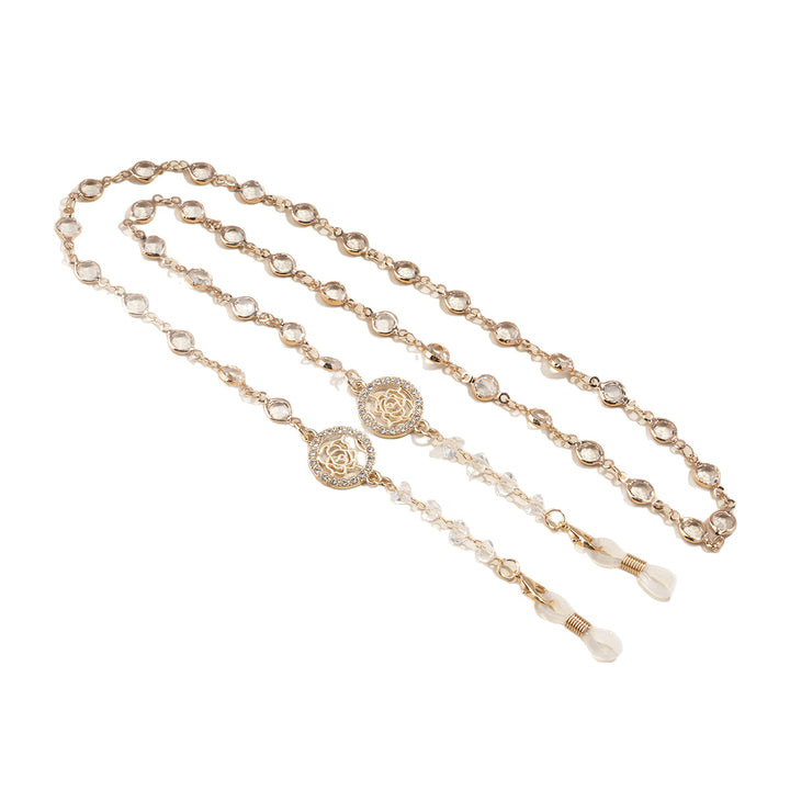 Glamorous Crystal-Embellished Eyewear Chain Stornfield
