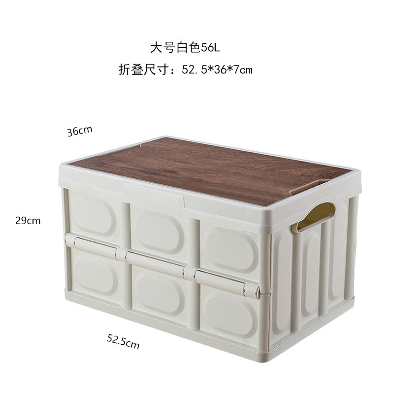 Storage box with wooden surface Stornfield