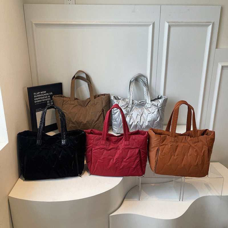Spacious Quilted Travel Tote Stornfield
