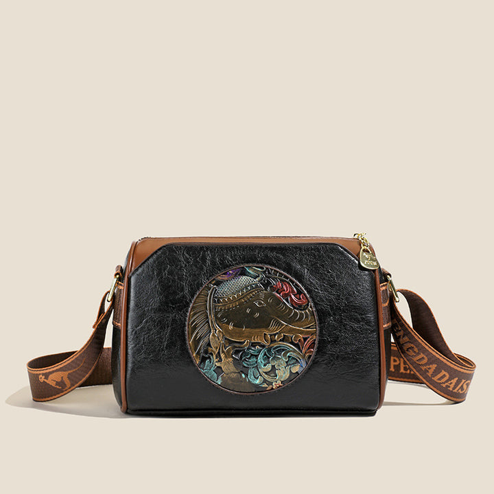 Vintage-Inspired Leather Crossbody Bag Stornfield