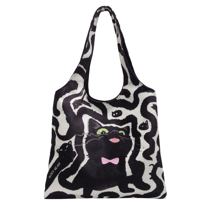 Shoulder bag with playful cat motif Stornfield