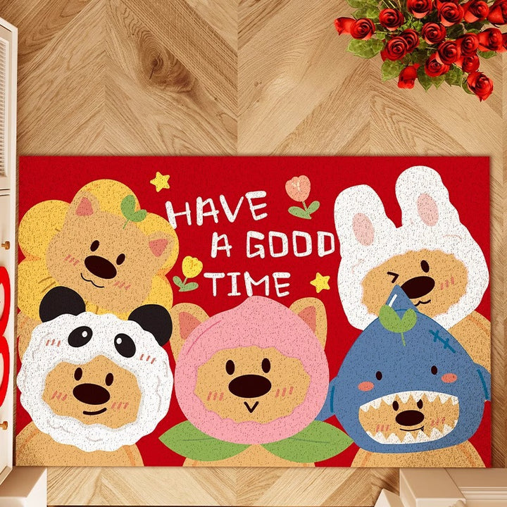 Decorative Heart Pattern Area Mat