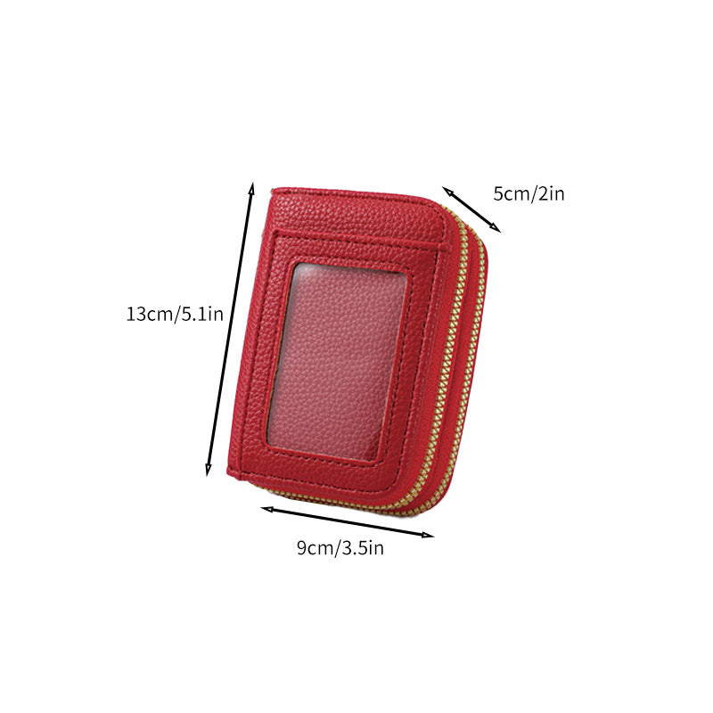Leather Slim Zippered Coin Wallet Stornfield