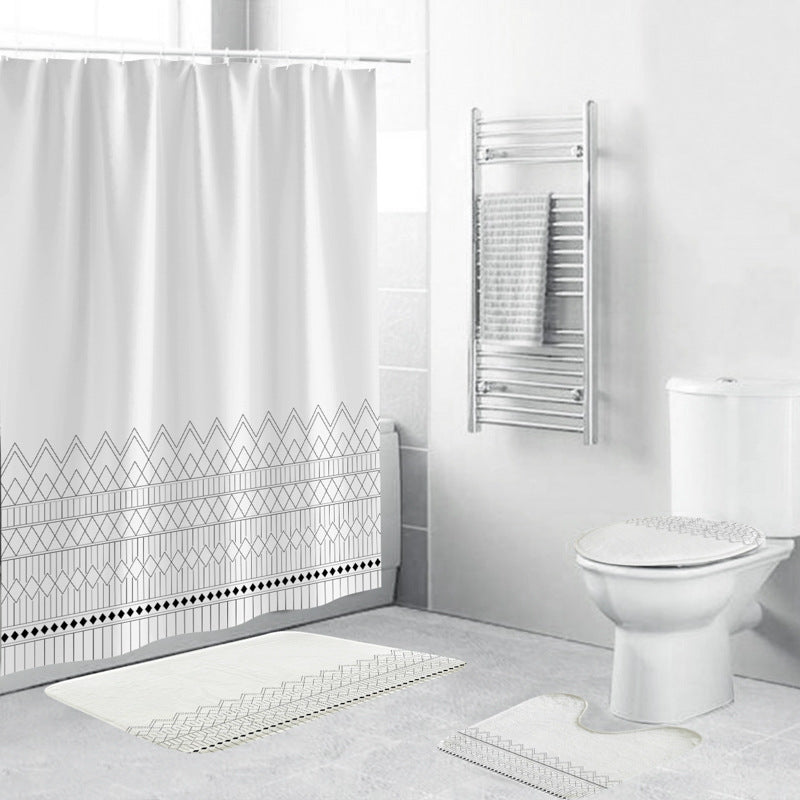 Chevron Pattern Bathroom Set Stornfield