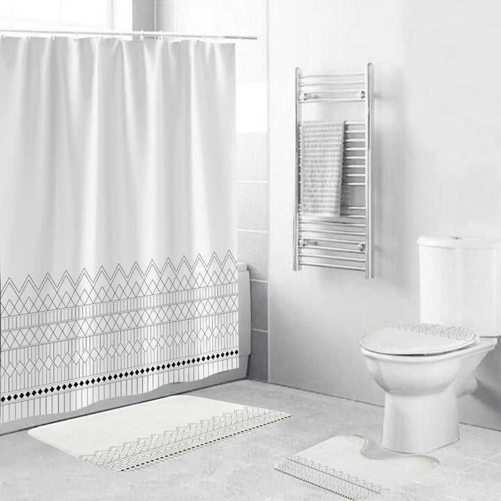 Chevron Pattern Bathroom Set Stornfield