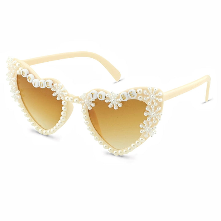 Heart-Shaped Bridal Sunglasses with Pearl Accents Stornfield