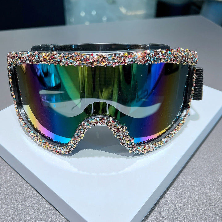 Women's skiing goggles with sparkling crystal decoration Stornfield