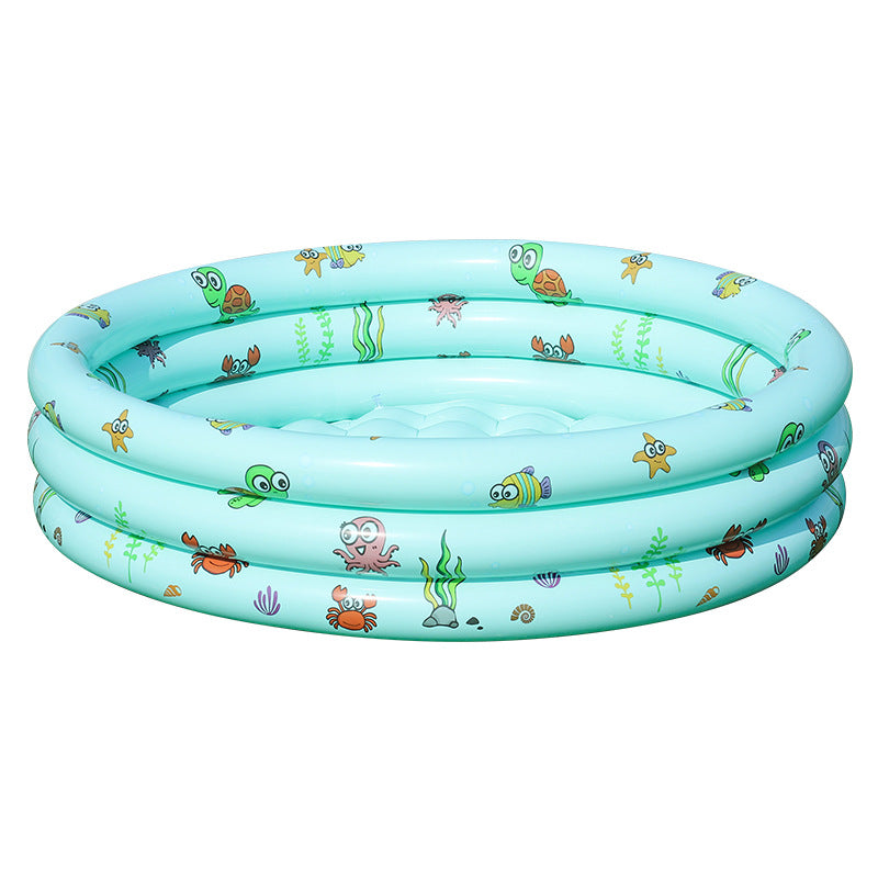 Women's Inflatable Children's Swimming Pool with Fun Sea Motifs Stornfield