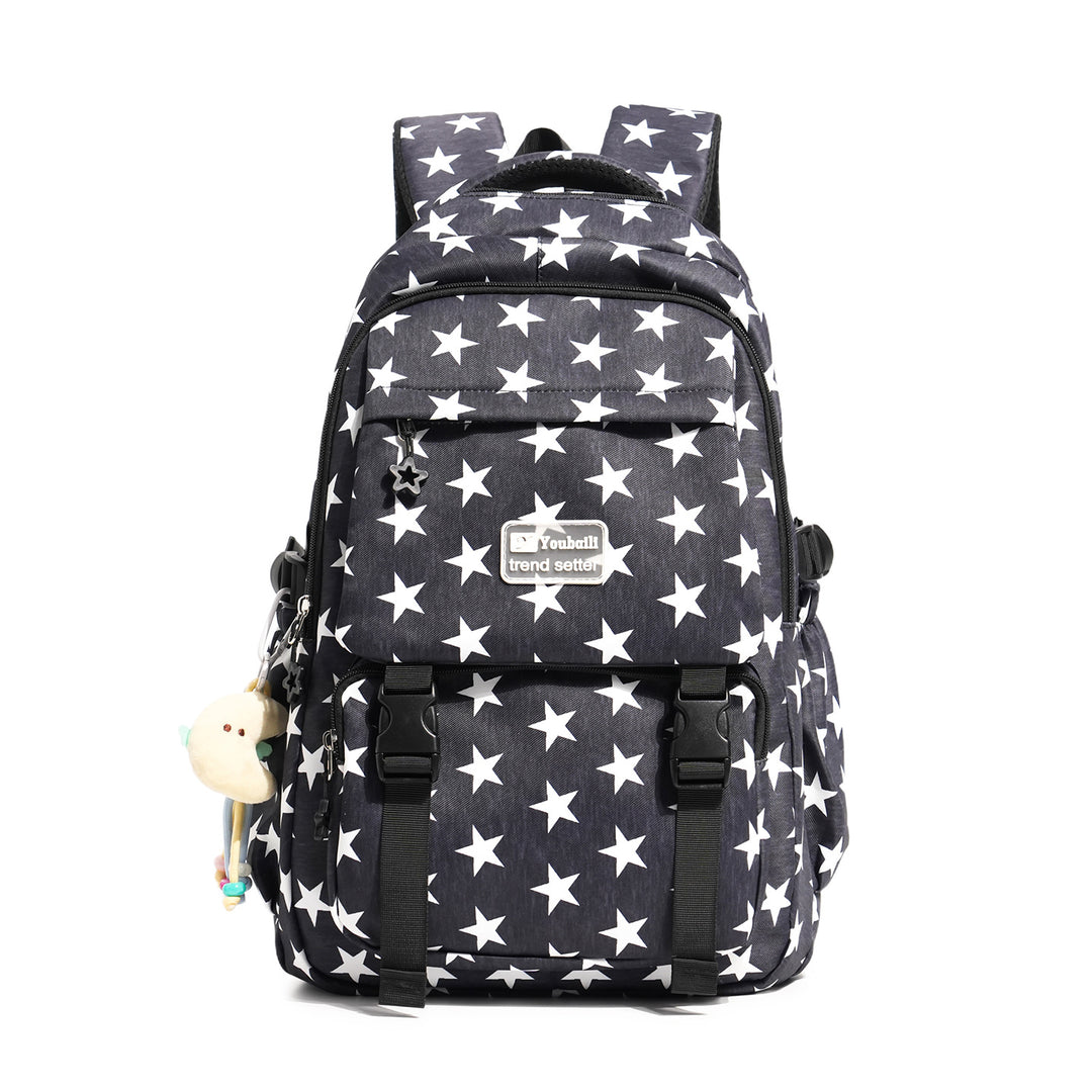 Stylish Star-Embellished Casual Backpack Stornfield