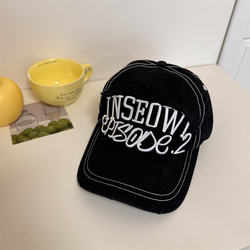 Men's Distressed Casual Graphic Baseball Cap Stornfield
