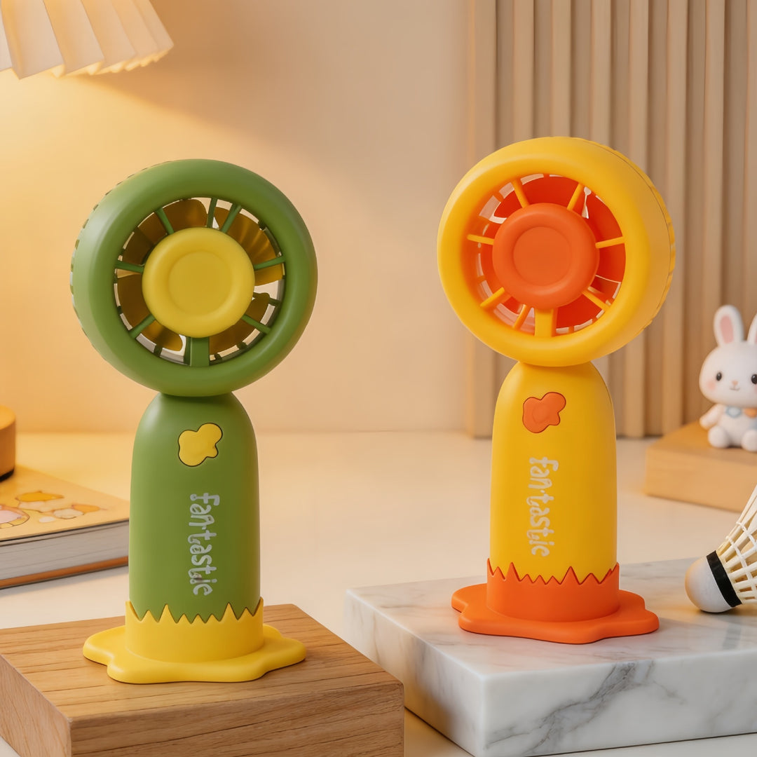Ladies portable hand fan with playful design Stornfield