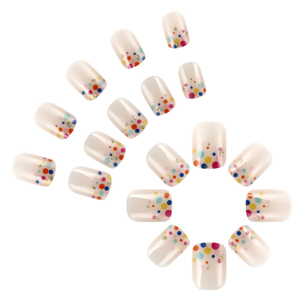 Colorful Dotted Gel Nail Art Set Stornfield