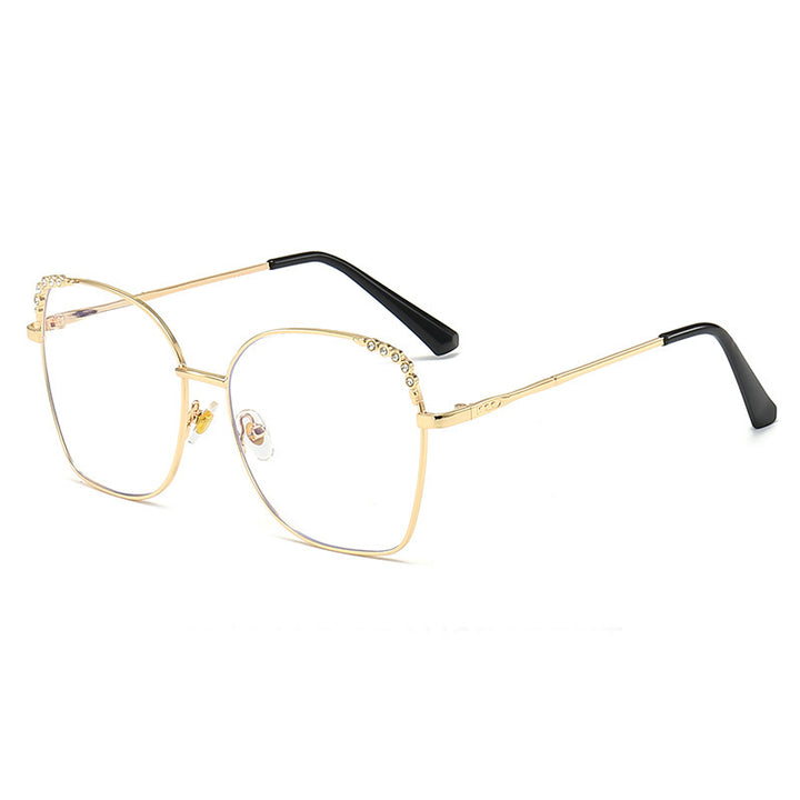 Elegant Square Sunglasses with Sparkling Accents Stornfield