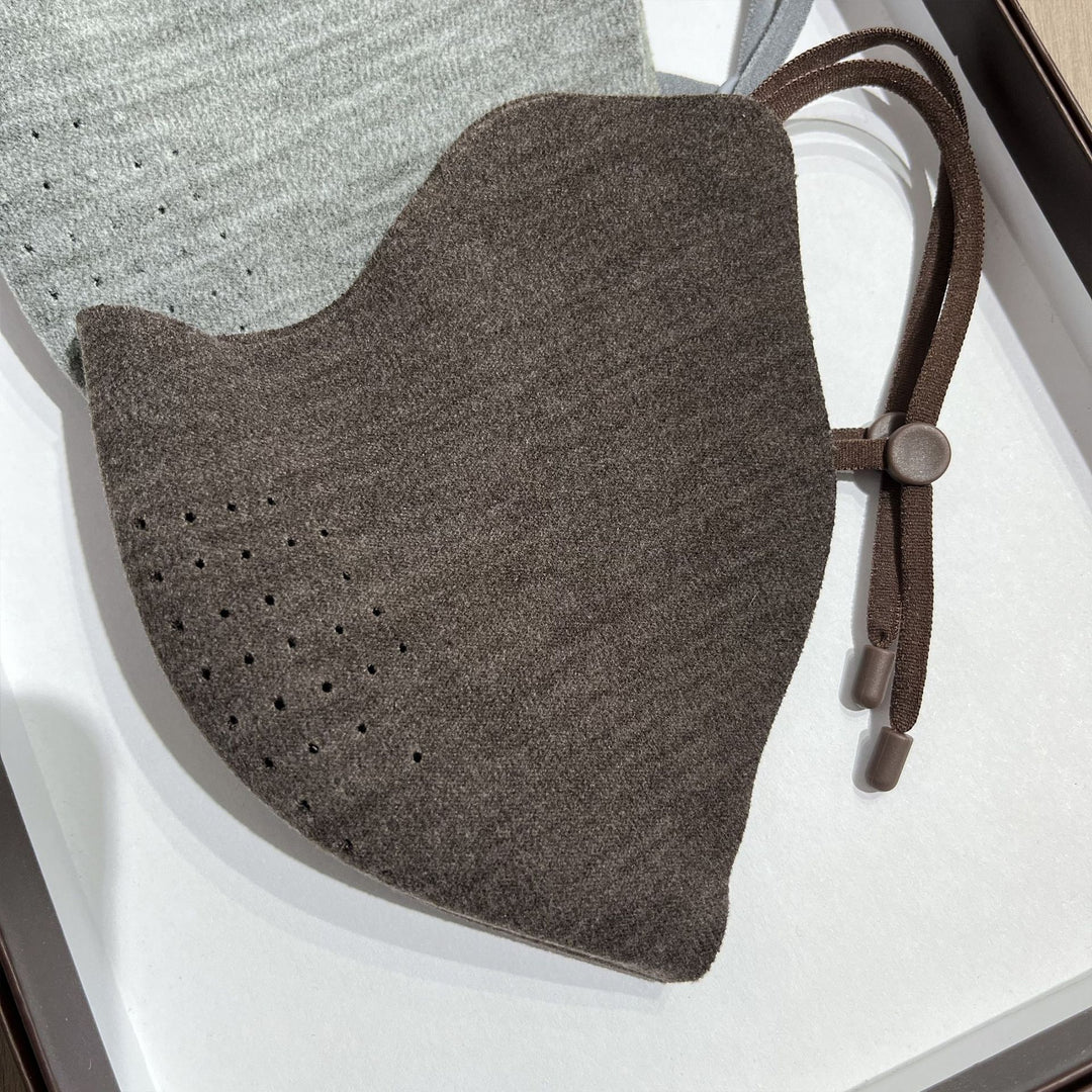 Contoured Perforated Reusable Fabric Face Mask with Adjustable Ear Cords Stornfield